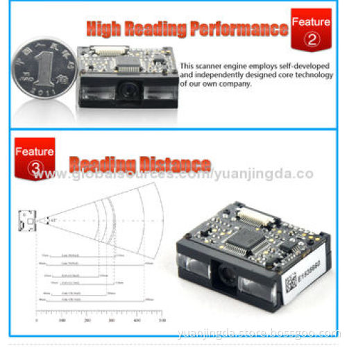 Mini OEM Integrated 1D Barcode Scan Engine with Easy Integration into Handheld POS or Kiosk